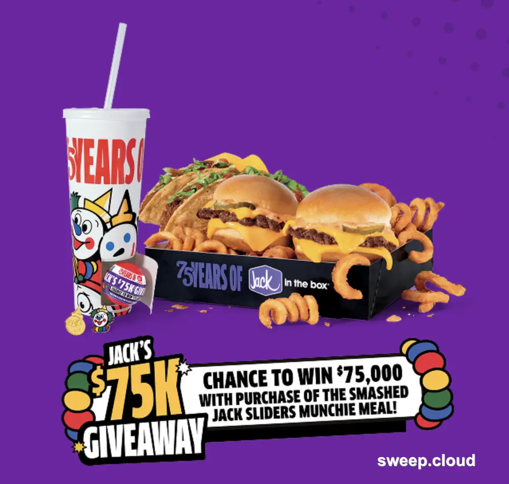 Jack's $75K Giveaway & Instant Win