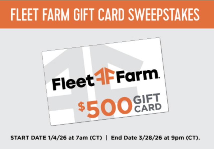 Fleet Farm $500 Gift Card Contest Sweepstakes