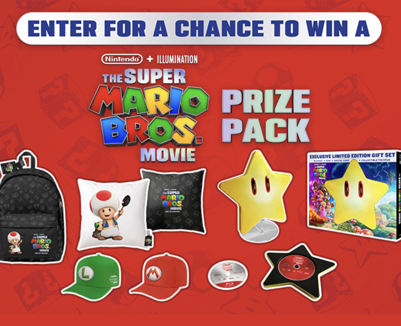 Universal Pictures Super Mario Bros Power-Up Sweepstakes