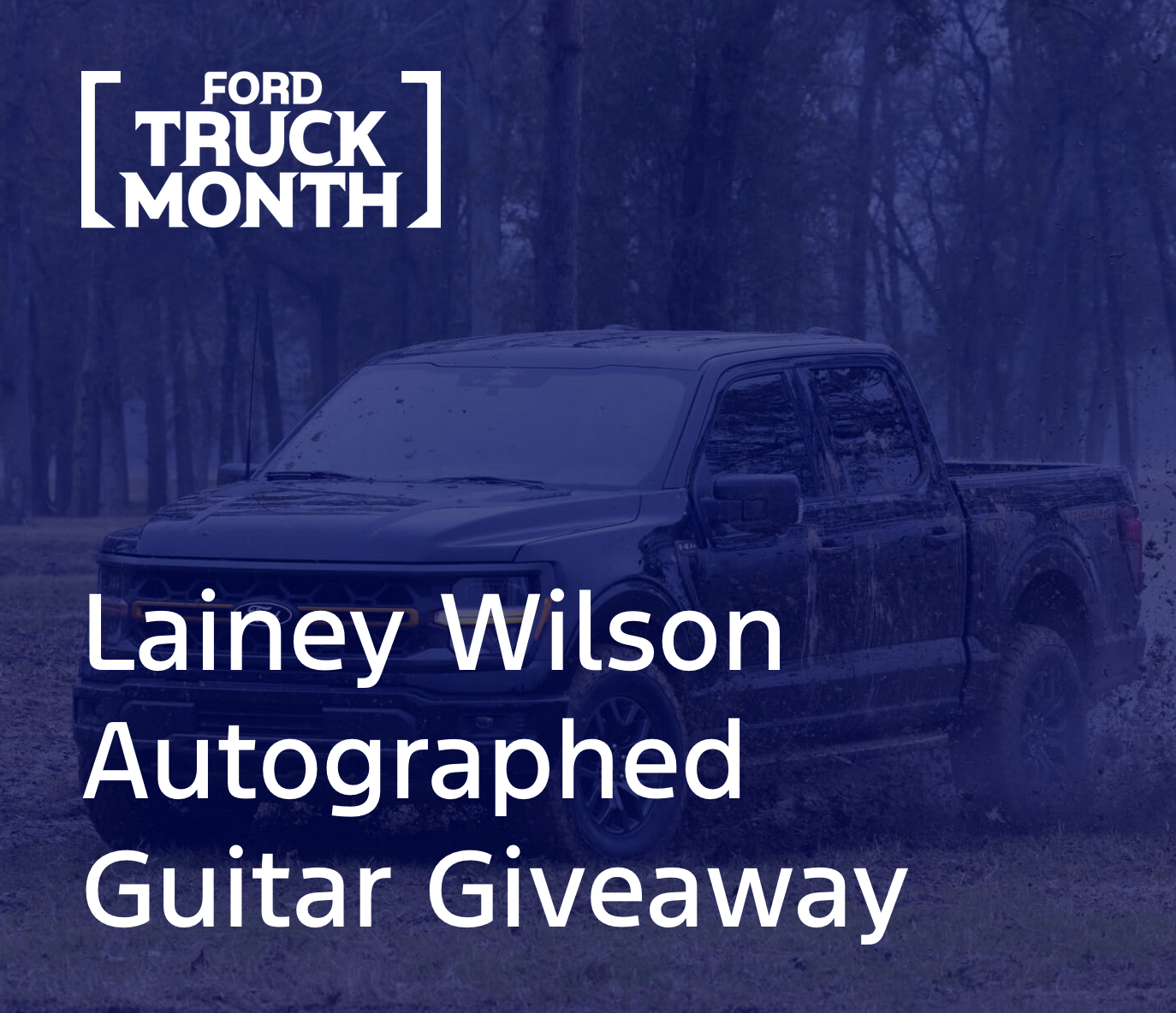Ford Truck Month Lainey Wilson Autographed Guitar Giveaway