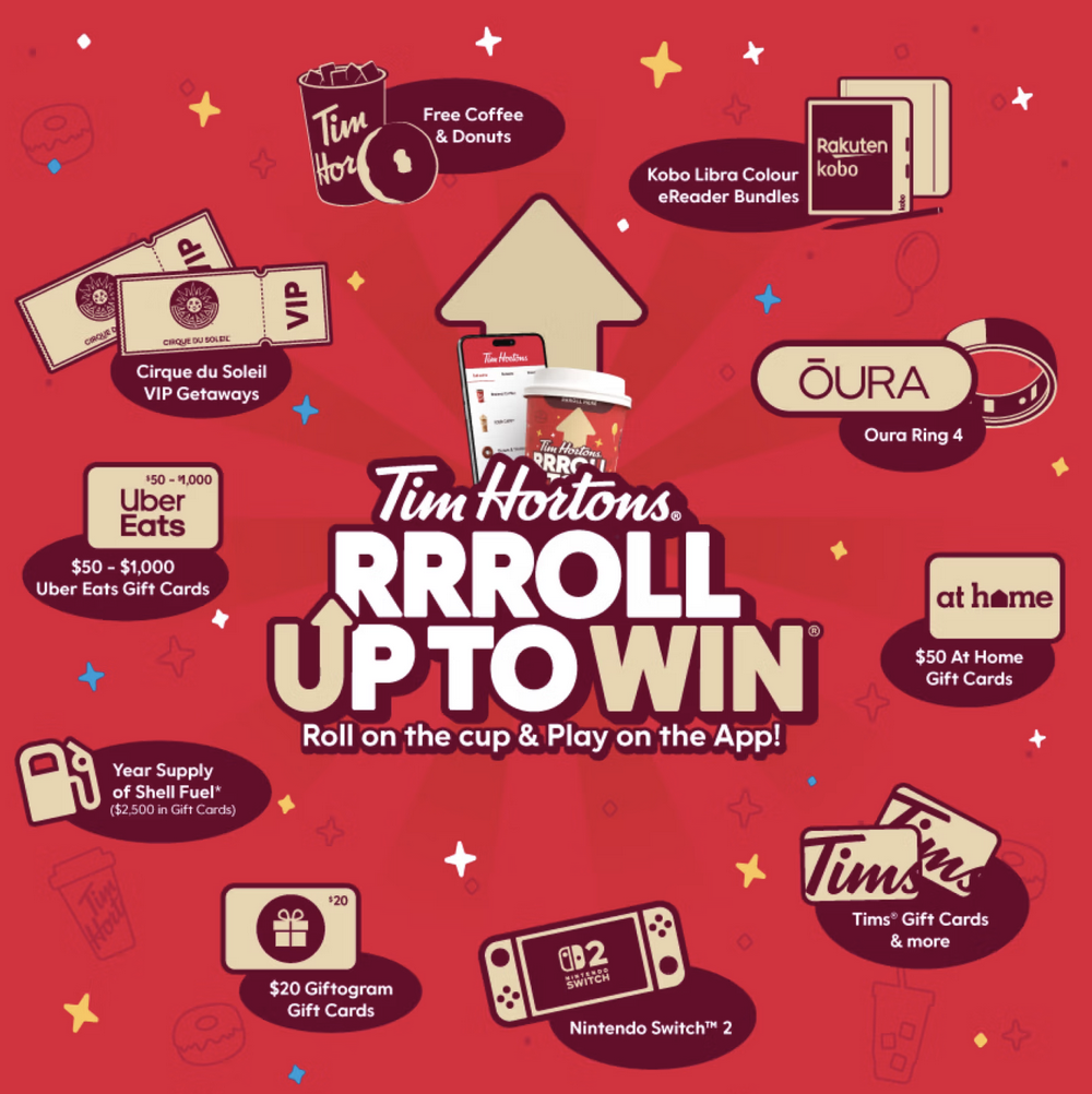 Tim Hortons 2026 Roll Up To Win